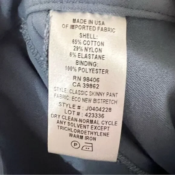 Theory Classic Skinny Pants Size 6